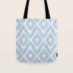 Textile Diamonds - Powder Blue  Tote Bag Gallery Image 1