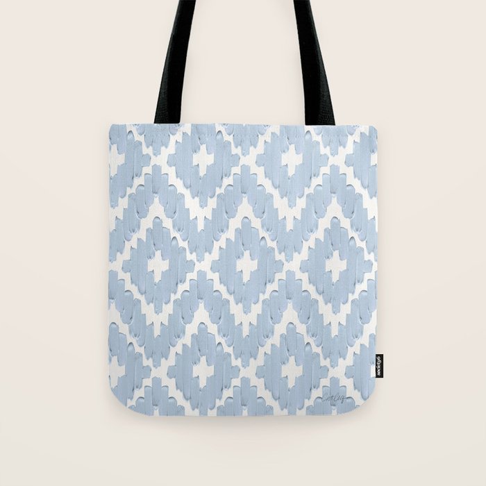 Textile Diamonds - Powder Blue  Tote Bag Gallery Image 1