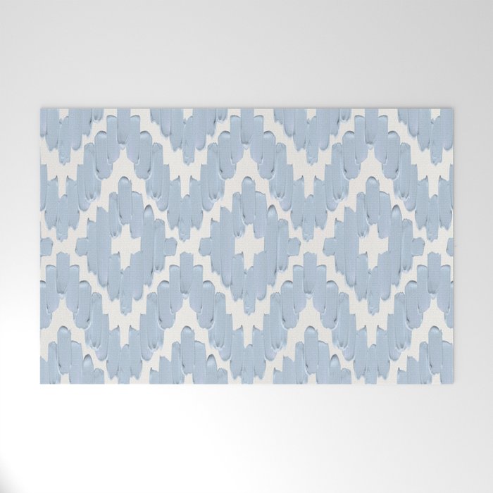 Textile Diamonds - Powder Blue  Welcome Mat Gallery Image 1