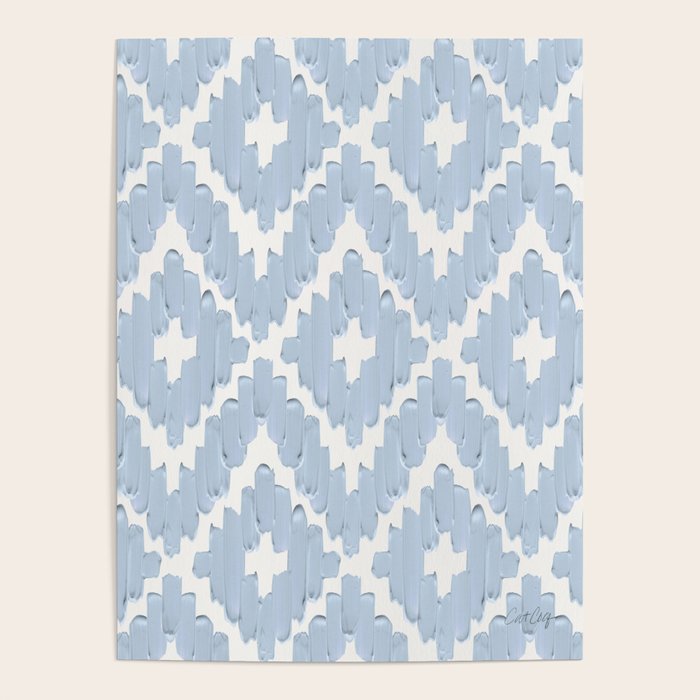 Textile Diamonds - Powder Blue  Poster Gallery Image 4