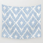 Textile Diamonds - Powder Blue  Wall Tapestry Gallery Image 4