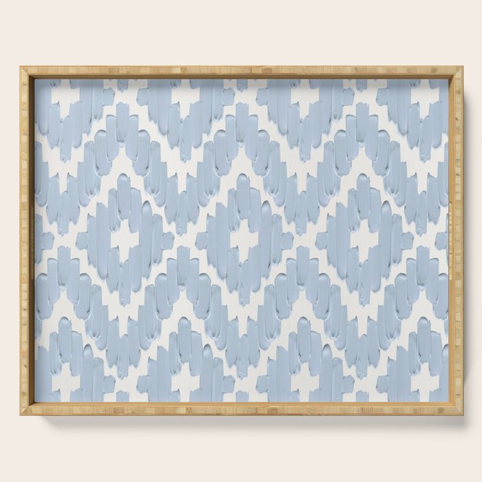 Textile Diamonds - Powder Blue  Serving Tray Gallery Image 1