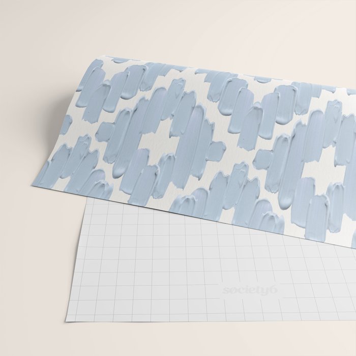 Textile Diamonds - Powder Blue  Wrapping Paper Gallery Image 2
