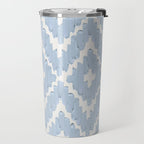 Textile Diamonds - Powder Blue  Travel Mug Gallery Image 2