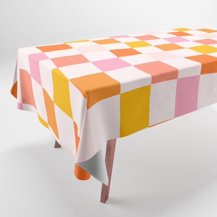 Checkers: PATTERN 04 | The Peach Edition Tablecloth Gallery Image 1