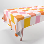Checkers: PATTERN 04 | The Peach Edition Tablecloth Gallery Image 1