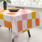 Checkers: PATTERN 04 | The Peach Edition Tablecloth Gallery Image 3