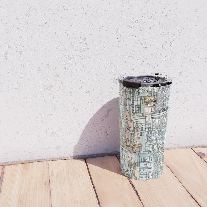 New York watercolor Travel Mug Gallery Image 4