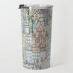 New York watercolor Travel Mug Gallery Image 3