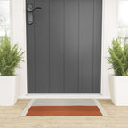 Terracotta Thin Black Lines Artwork Welcome Mat Gallery Image 3