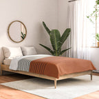 Terracotta Thin Black Lines Artwork Comforter Gallery Image 2