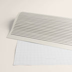 Terracotta Thin Black Lines Artwork Wrapping Paper Gallery Image 2