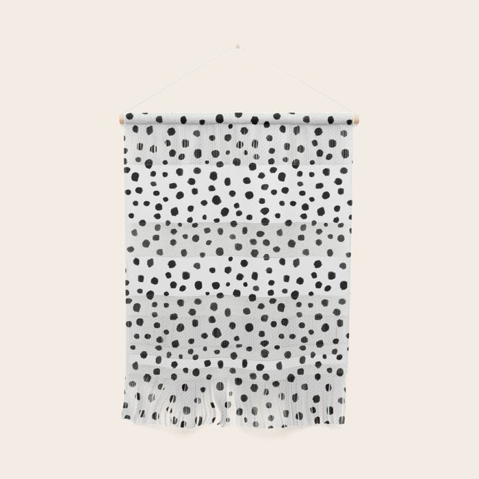 Modern Polka Dot Hand Painted Pattern Wall Hanging Gallery Image 1