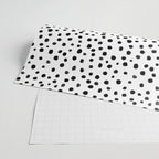 Modern Polka Dot Hand Painted Pattern Wrapping Paper Gallery Image 2
