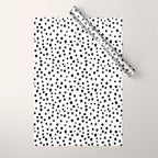 Modern Polka Dot Hand Painted Pattern Wrapping Paper Gallery Image 1