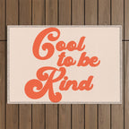 Cool To be Kind Outdoor Rug Gallery Image 1