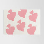 Pink Birds Flying - Painting Rug Gallery Image 2