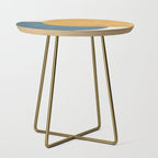 Halfmoon Colorblock - Gold Blue Side Table Gallery Image 1