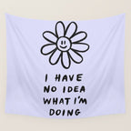 No Idea Daisy in Lilac Wall Tapestry Gallery Image 4