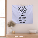 No Idea Daisy in Lilac Wall Tapestry Gallery Image 2