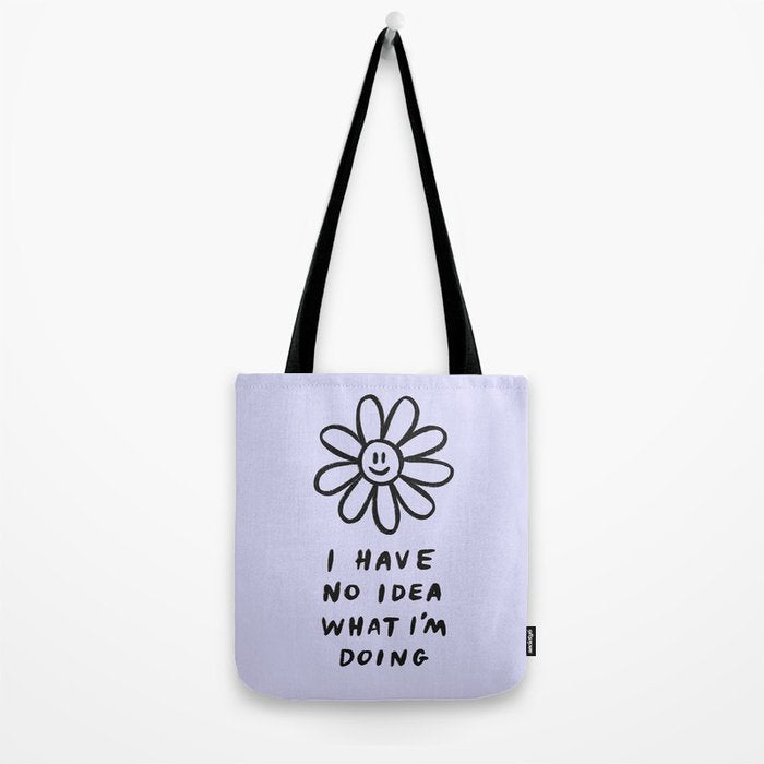 No Idea Daisy in Lilac Tote Bag Gallery Image 2