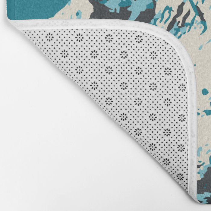 Ski Alta Utah Vintage Ski Poster Bath Mat Gallery Image 2