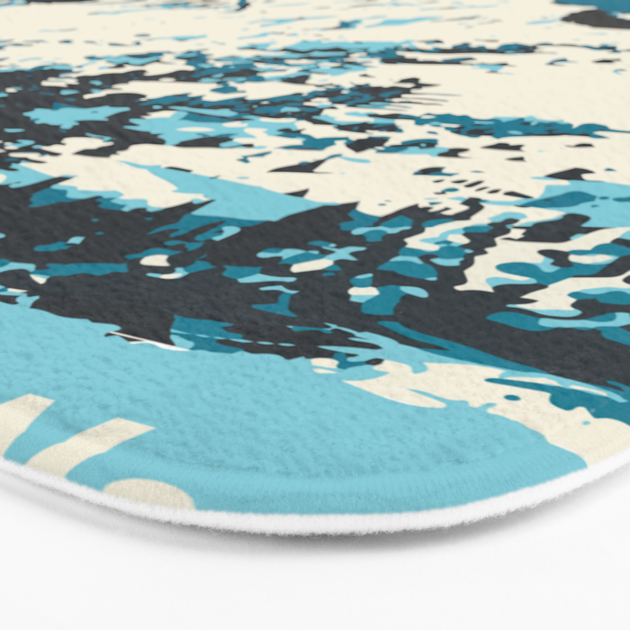 Ski Alta Utah Vintage Ski Poster Bath Mat Gallery Image 3
