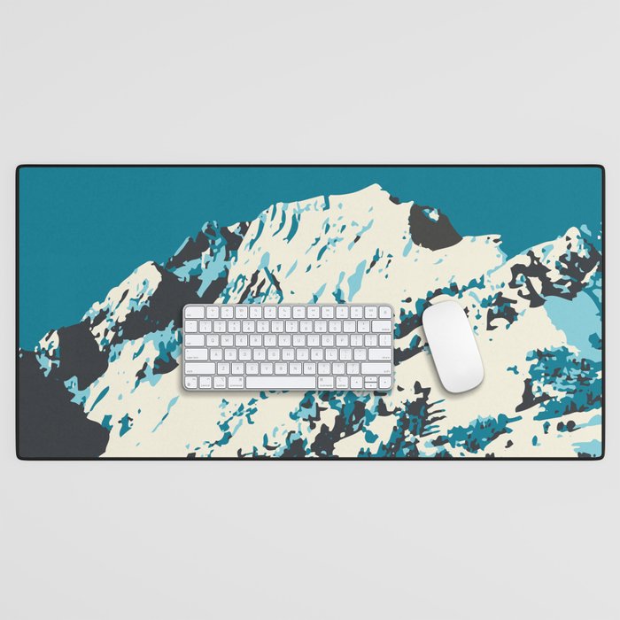 Ski Alta Utah Vintage Ski Poster Desk Mat