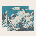 Ski Alta Utah Vintage Ski Poster Placemat Gallery Image 1