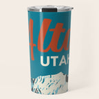 Ski Alta Utah Vintage Ski Poster Travel Mug Gallery Image 1