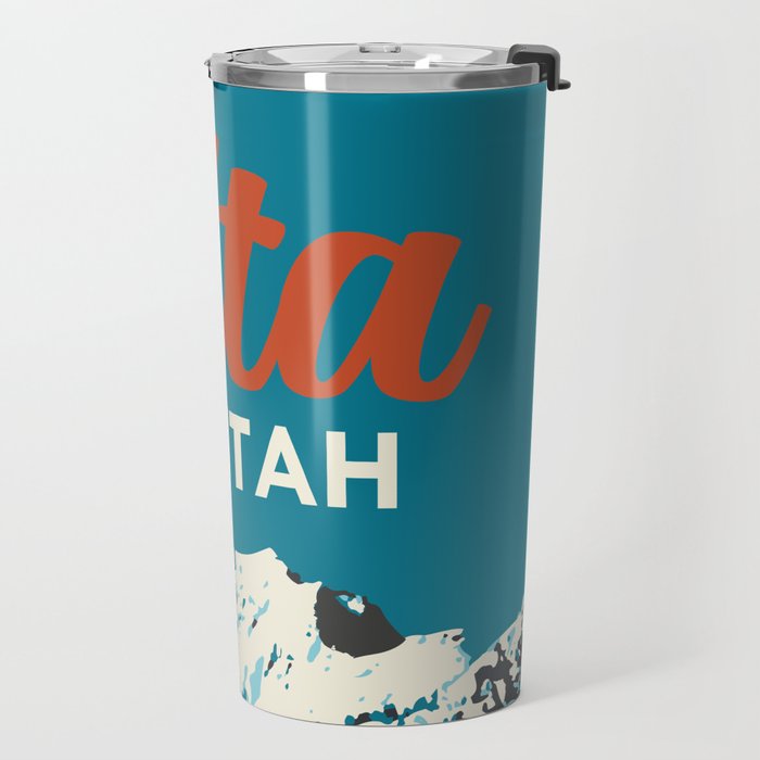 Ski Alta Utah Vintage Ski Poster Travel Mug Gallery Image 2