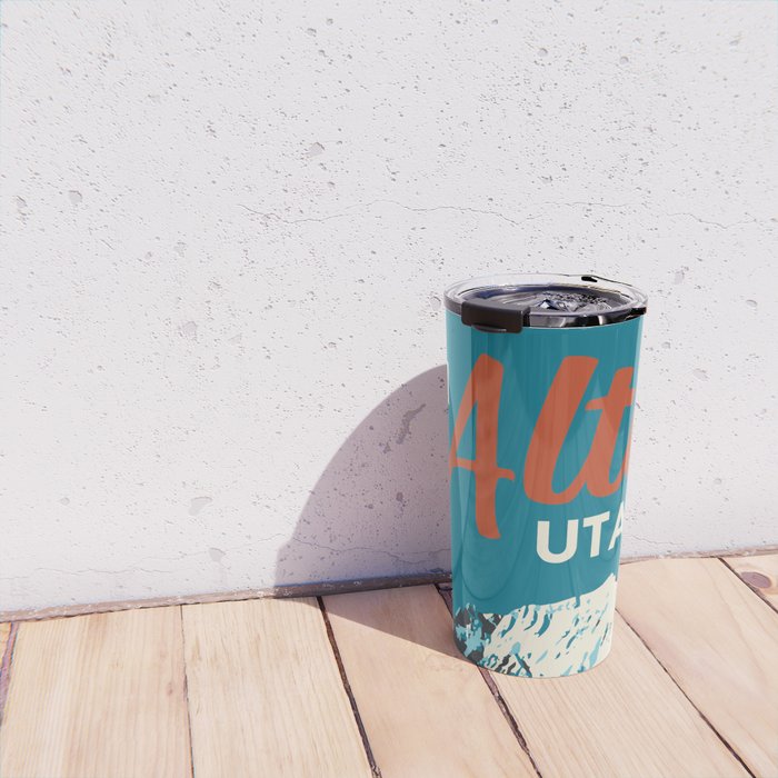 Ski Alta Utah Vintage Ski Poster Travel Mug Gallery Image 4