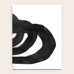Black & White Minimalist Ink Tribal Mid Century Pattern Dark Painting Pattern Notebook Gallery Image 4