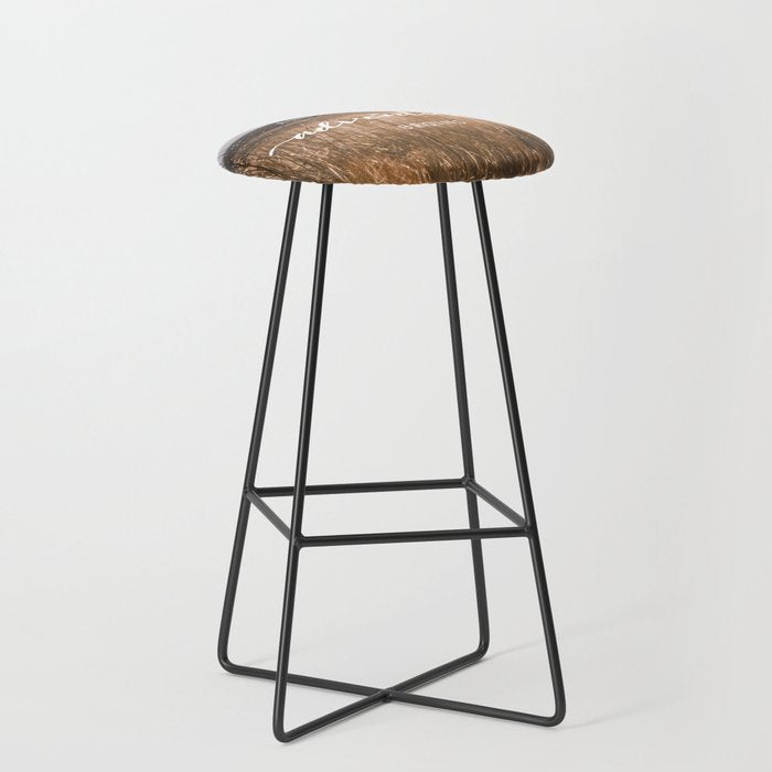 And So The Adventure Begins - Rustic Western Stool Gallery Image 1