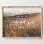 And So The Adventure Begins - Rustic Western Serving Tray Gallery Image 1