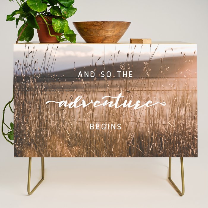 And So The Adventure Begins - Rustic Western Credenza Gallery Image 1