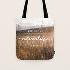 And So The Adventure Begins - Rustic Western Tote Bag Gallery Image 1