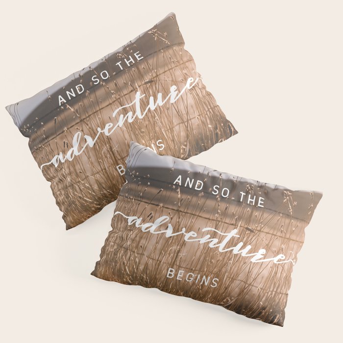 And So The Adventure Begins - Rustic Western Pillow Sham Gallery Image 3