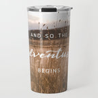 And So The Adventure Begins - Rustic Western Travel Mug Gallery Image 1