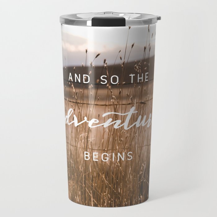 And So The Adventure Begins - Rustic Western Travel Mug Gallery Image 1