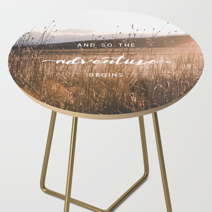 And So The Adventure Begins - Rustic Western Side Table Gallery Image 2