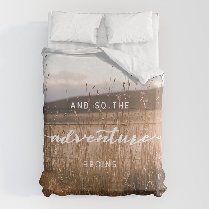 And So The Adventure Begins - Rustic Western Duvet Cover Gallery Image 6