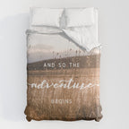 And So The Adventure Begins - Rustic Western Duvet Cover Gallery Image 6