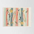 Sardines on Stripes Rug Gallery Image 2