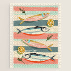Sardines on Stripes Jigsaw Puzzle Gallery Image 1