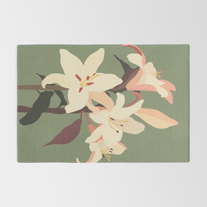 White Lilies 2 Rug Gallery Image 2