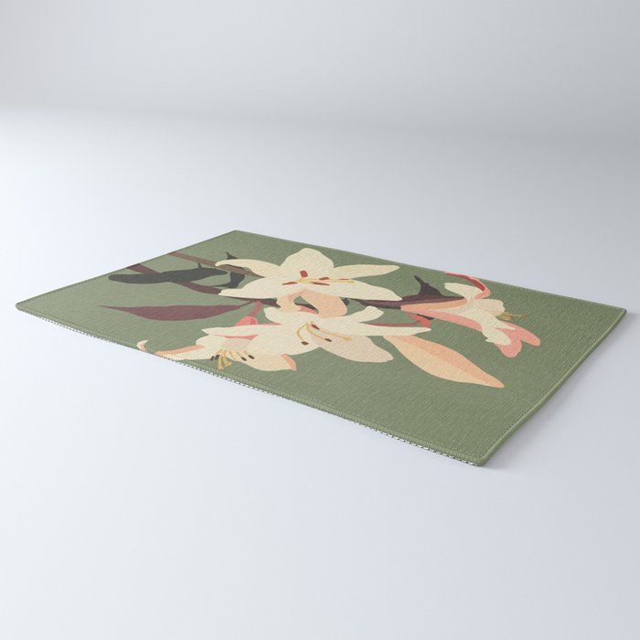 White Lilies 2 Rug Gallery Image 3