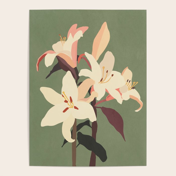 White Lilies 2 Poster Gallery Image 4