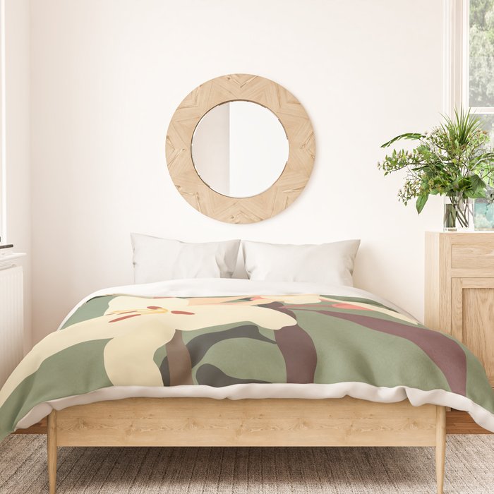 White Lilies 2 Duvet Cover Gallery Image 3
