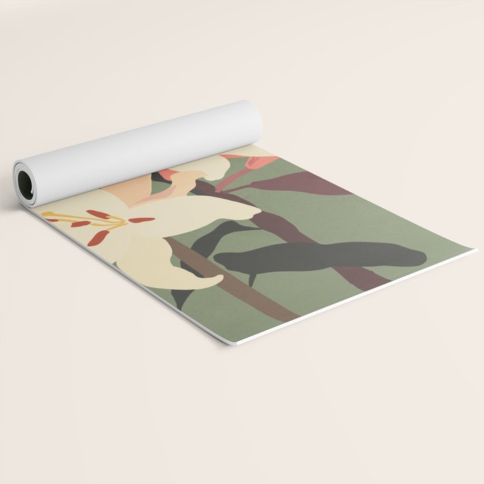 White Lilies 2 Yoga Mat Gallery Image 2